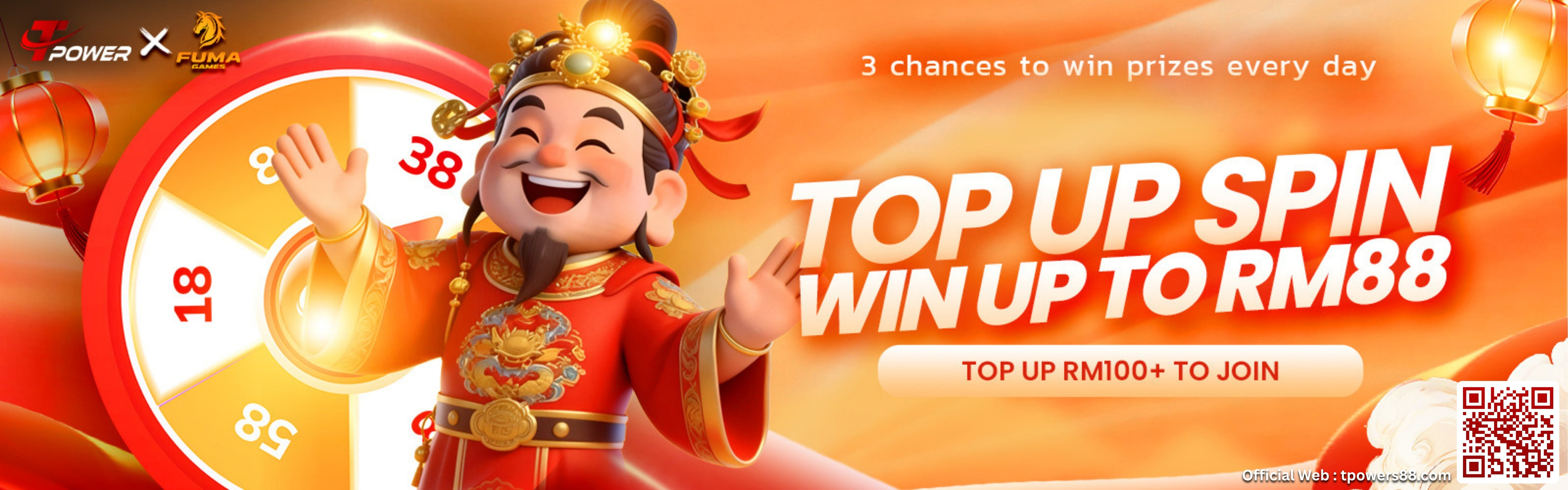 Top Up Spin Win Up To Rm88 banner alt